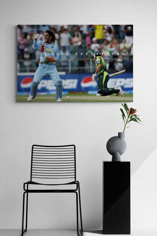 MS Dhoni - "Give Everything" - Celebrity Wall Art