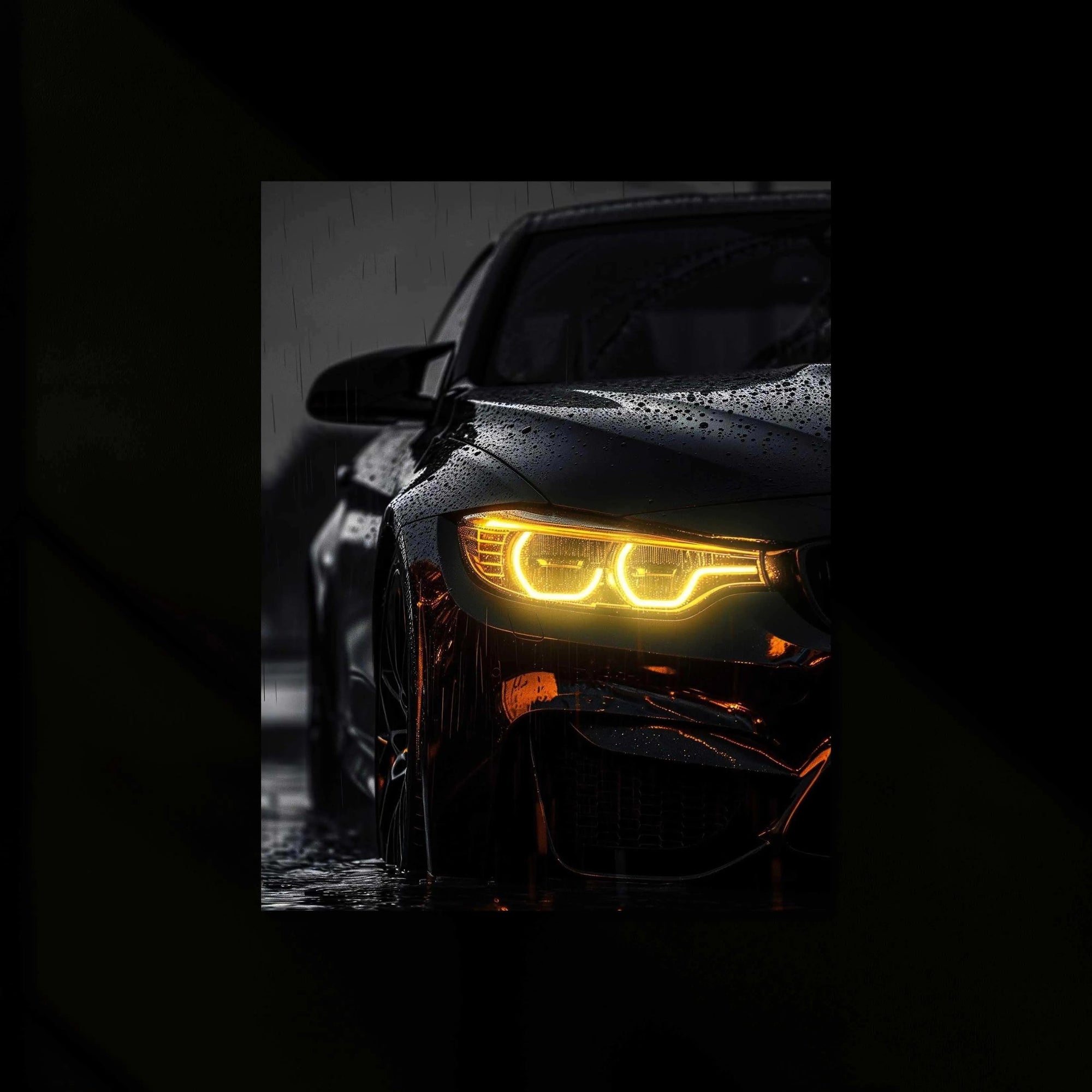 BMW M4 Neon LED Metal Frame â High-Performance Car Wall Art for Auto Enthusiasts
