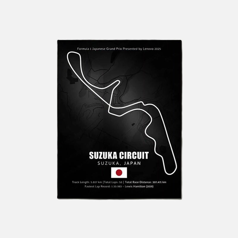 Suzuka - Neon Track Art