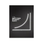 1% Better Every Day – Neon Motivational Art