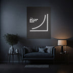 1% Better Every Day – Neon Motivational Art