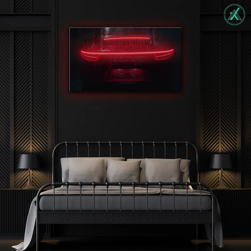 Porsche V1  - Neon Car Art