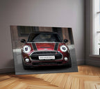LED | Mini Cooper S Neon LED Metal Frame | Iconic Hatchback Wall Art with LED Glow
