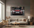 LED | Mini Cooper S Neon LED Metal Frame | Iconic Hatchback Wall Art with LED Glow