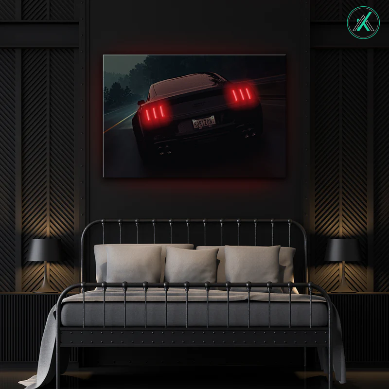 Mustang V3  - Neon Car Art