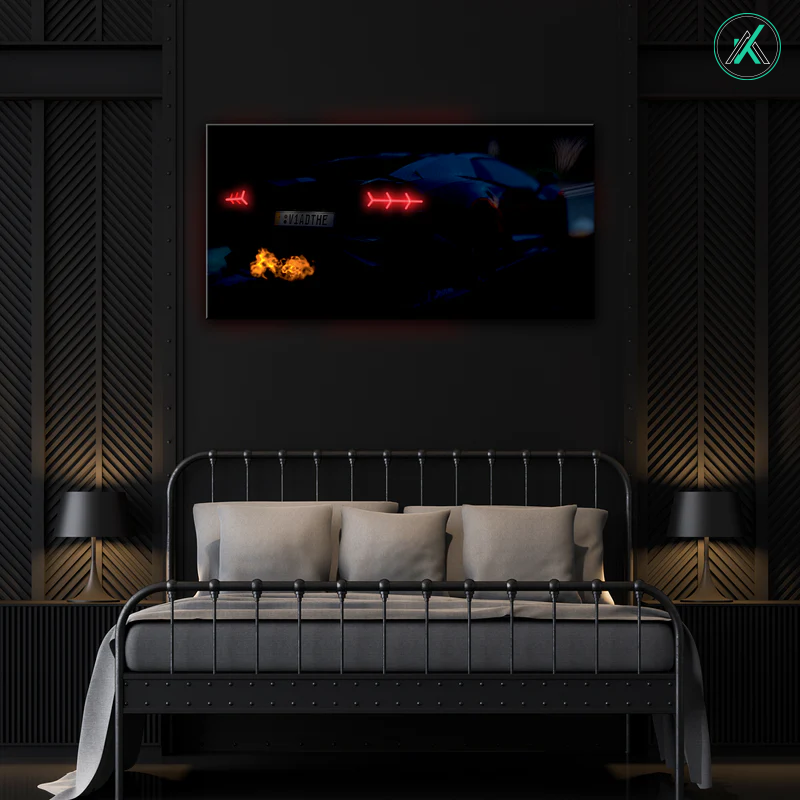 Lamborghini V5 - Neon Car Art