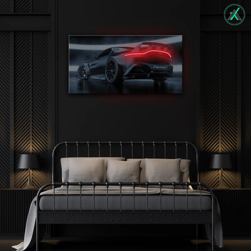 Aston Martin - Neon Car Art