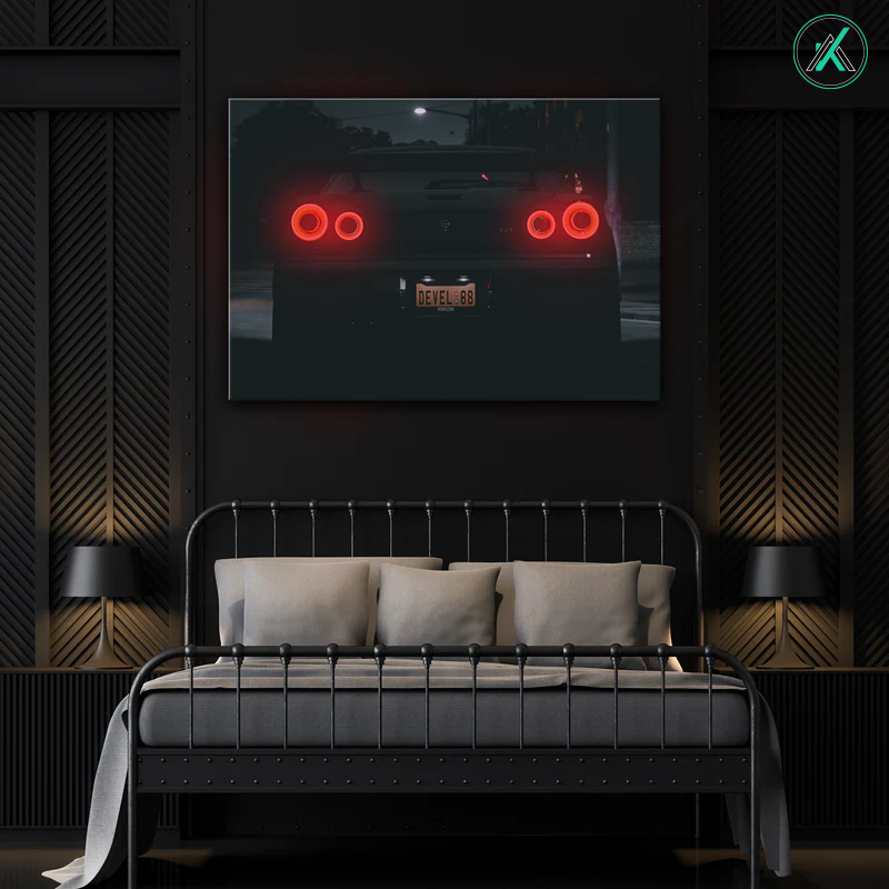 Nissan GTR V7  - Neon Car Art