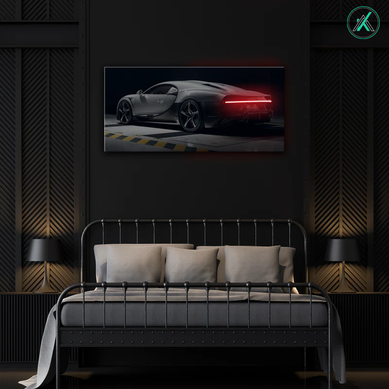 Bugatti V1 - Neon Car Art