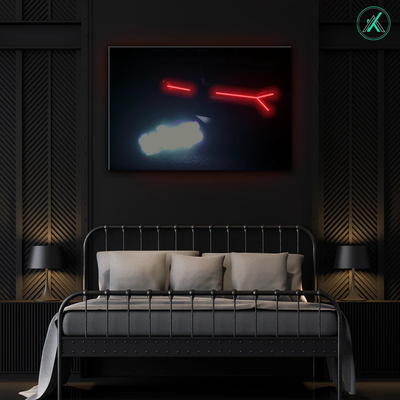 Lamborghini V8 - Neon Car Art