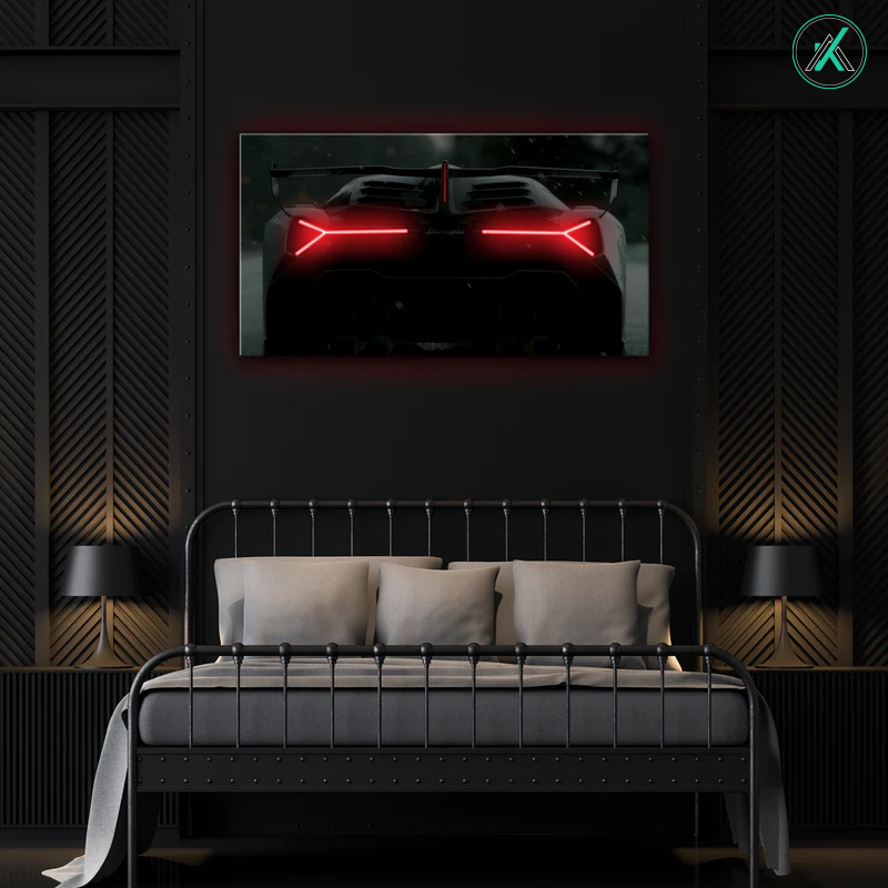 Lamborghini V6 - Neon Car Art