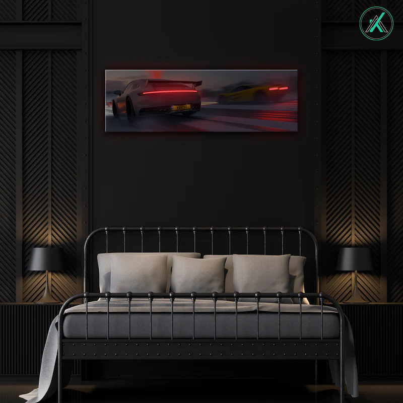 Porsche V3  - Neon Car Art