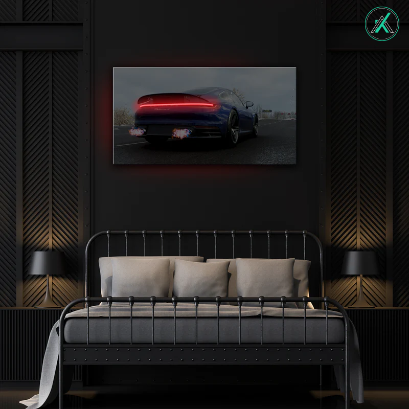 Porsche V4  - Neon Car Art