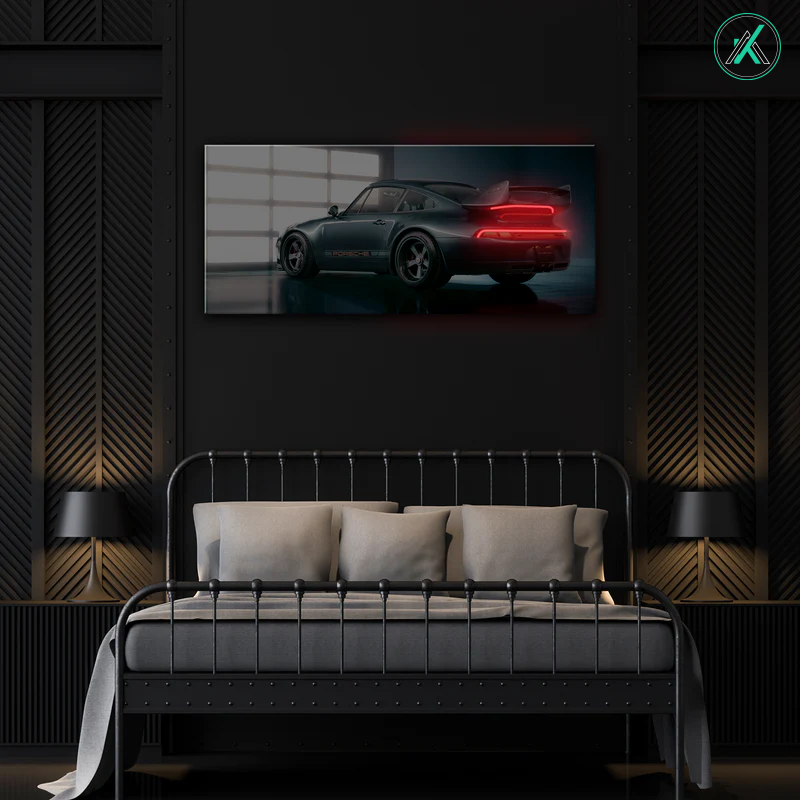 Porsche V2  - Neon Car Art