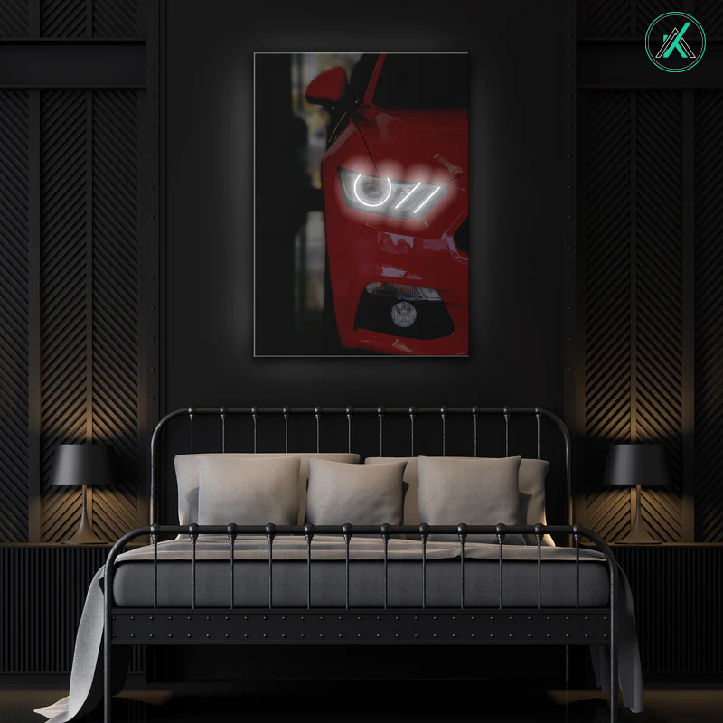 Mustang V4  - Neon Car Art