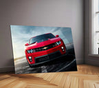 LED | ⚡ Chevrolet Camaro Neon LED Metal Poster | Muscle Car Wall Art | Illuminated Garage & Gamer Decor