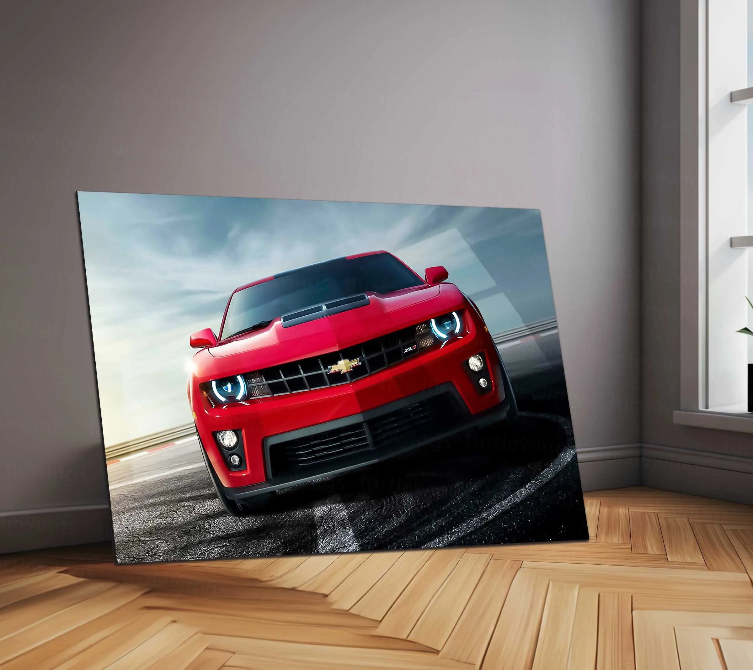 LED | ⚡ Chevrolet Camaro Neon LED Metal Poster | Muscle Car Wall Art | Illuminated Garage & Gamer Decor