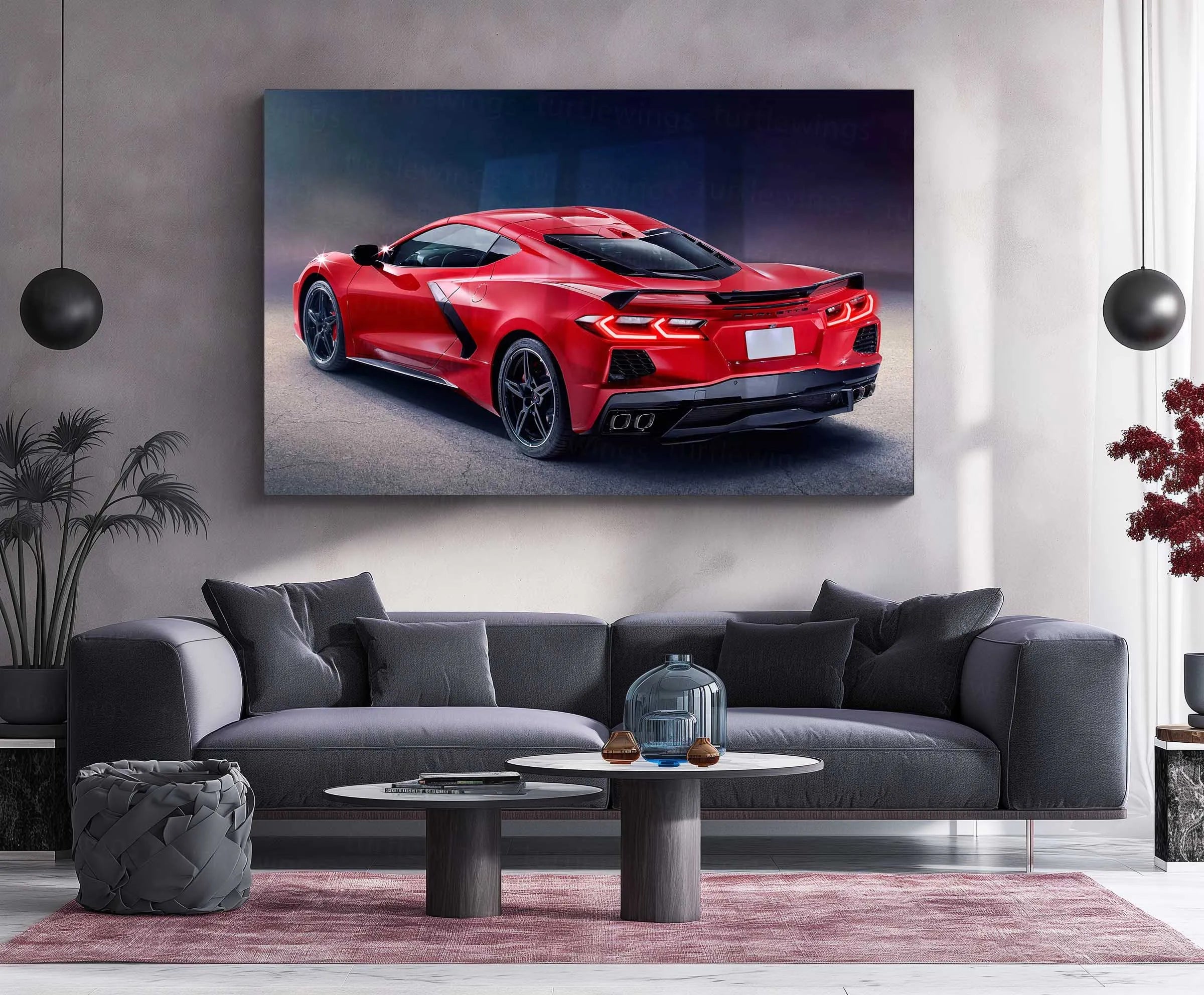 LED | ⚡ Chevrolet Camaro Neon LED Metal Poster | Muscle Car Wall Art | Illuminated Garage & Gamer Decor 05