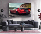 LED | 🐍 Ford Mustang Shelby GT500 Neon LED Metal Poster | American Muscle Wall Art | Supercharged Street Glow Decor 03