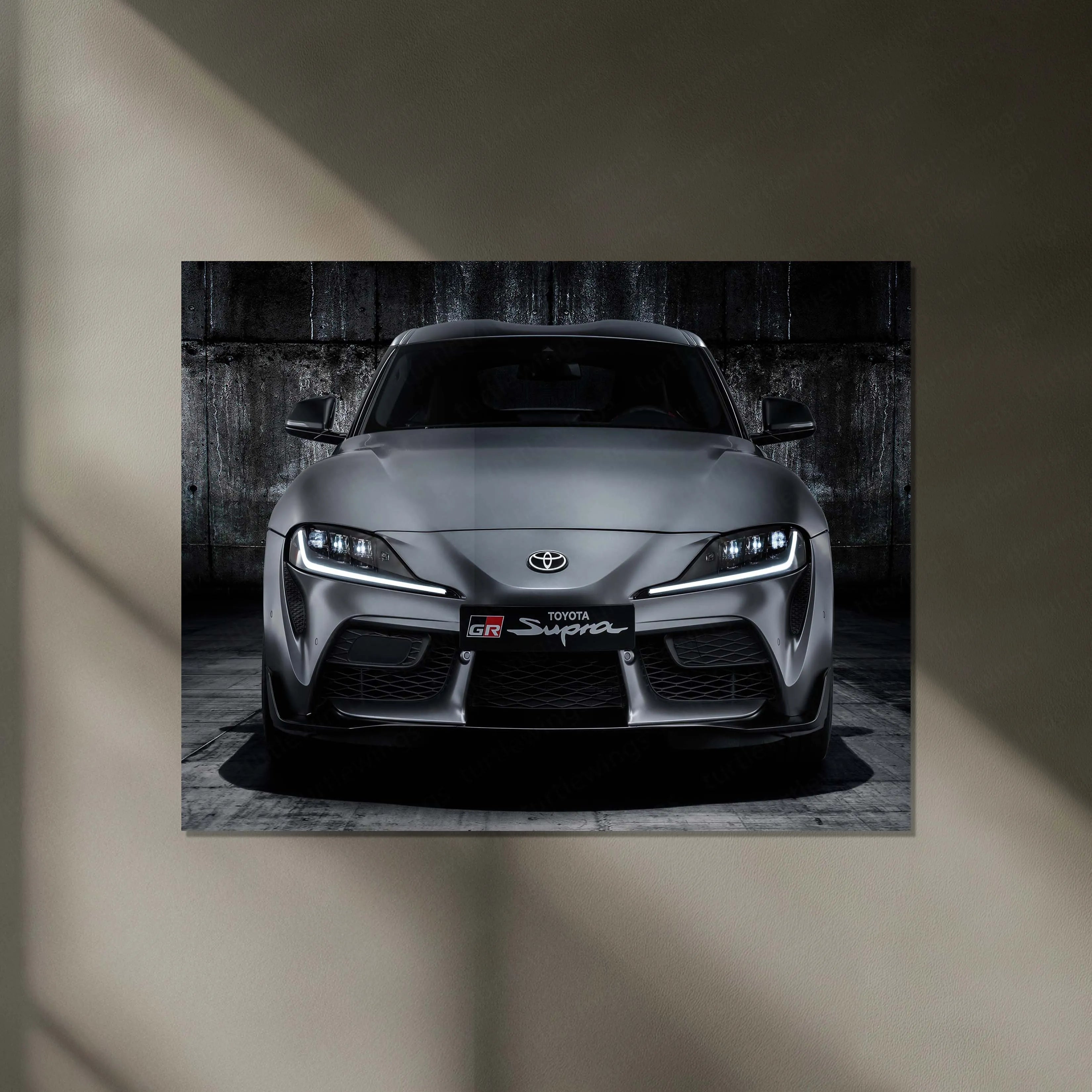 LED | 🔥 Toyota Supra Neon LED Metal Poster | JDM Legend Wall Art | Turbocharged Street Racer Glow Decor 02