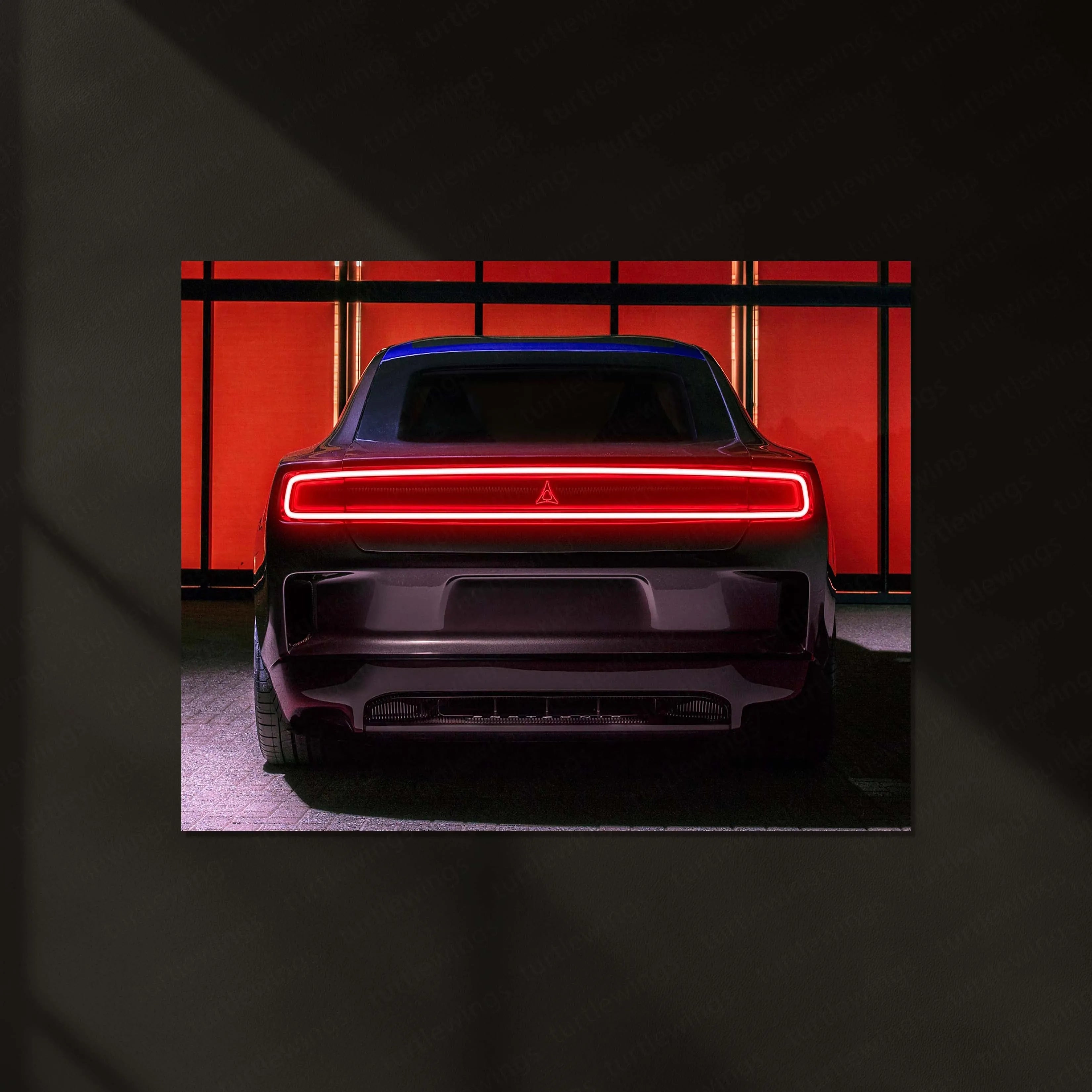 🔥 Dodge Charger SRT Hellcat Neon LED Metal Poster | Muscle Car Wall Art | Street Performance Glow Decor 01