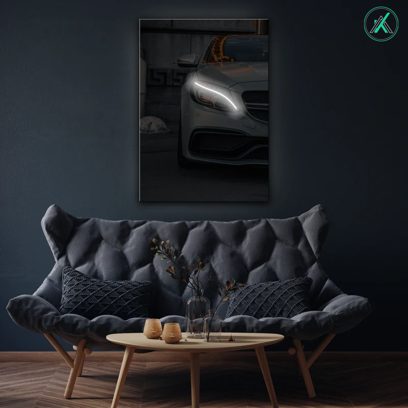 Mercedes V1  - Neon Car Art