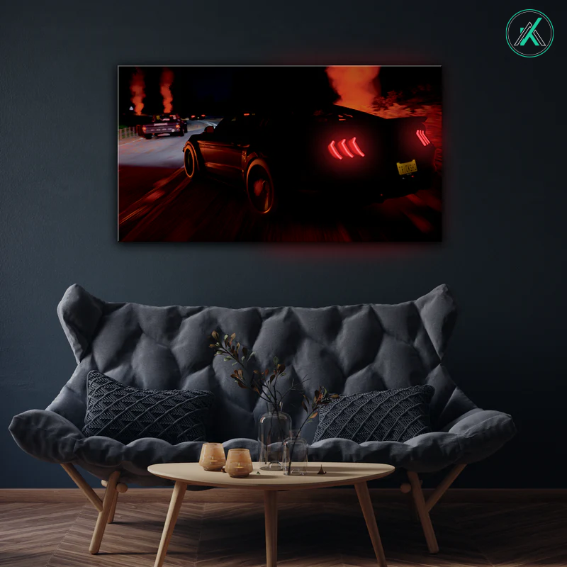 Mustang V1  - Neon Car Art