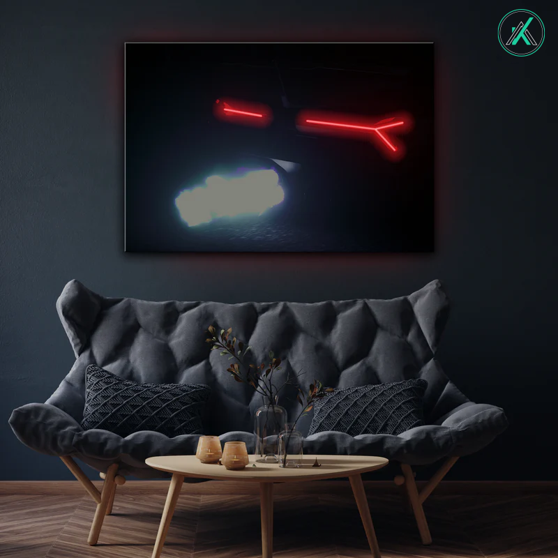 Lamborghini V8 - Neon Car Art