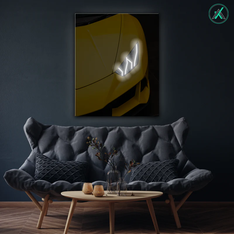 Lamborghini V11 - Neon Car Art