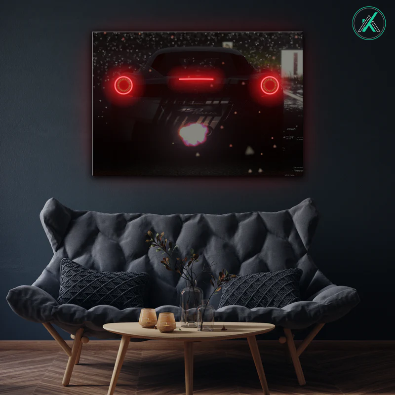 Nissan GTR V3  - Neon Car Art