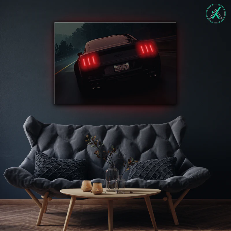 Mustang V3  - Neon Car Art