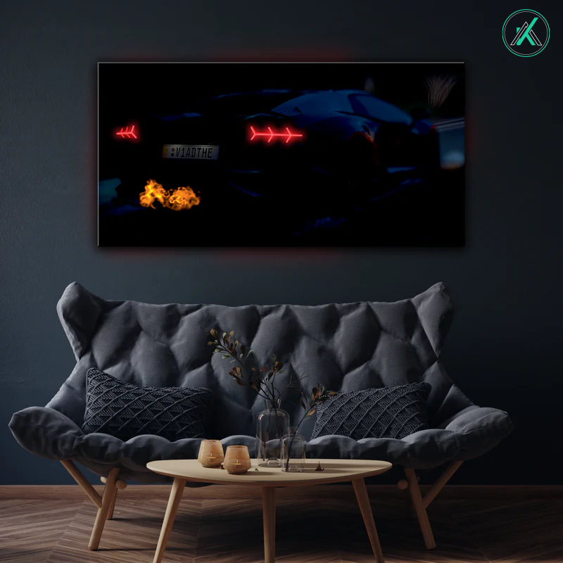 Lamborghini V5 - Neon Car Art