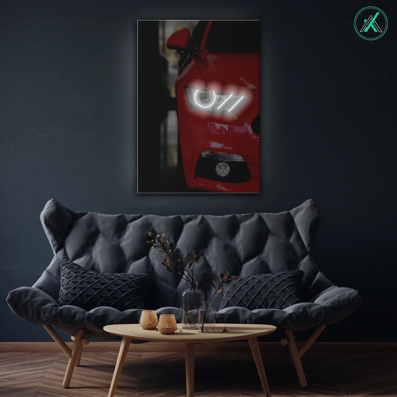 Mustang V4  - Neon Car Art