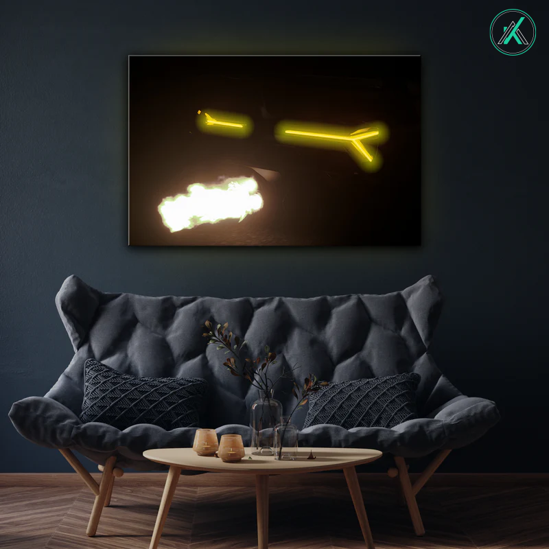 Lamborghini V9 - Neon Car Art