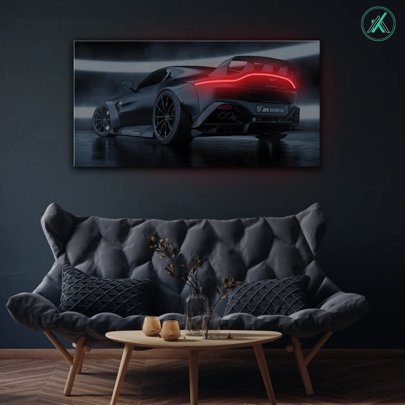 Aston Martin - Neon Car Art