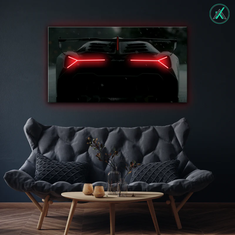Lamborghini V6 - Neon Car Art