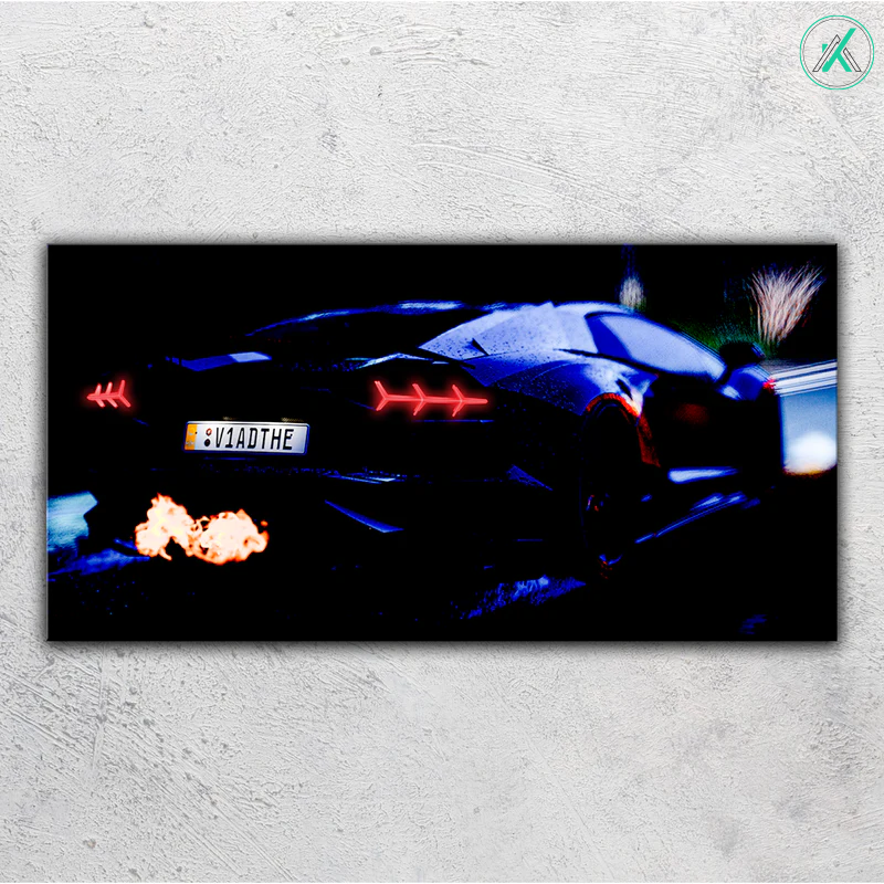 Lamborghini V5 - Neon Car Art
