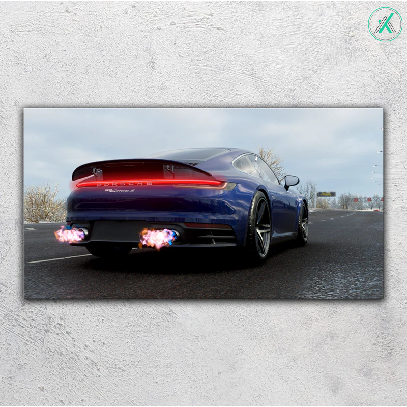 Porsche V4  - Neon Car Art