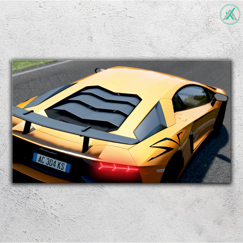 Lamborghini V7 - Neon Car Art