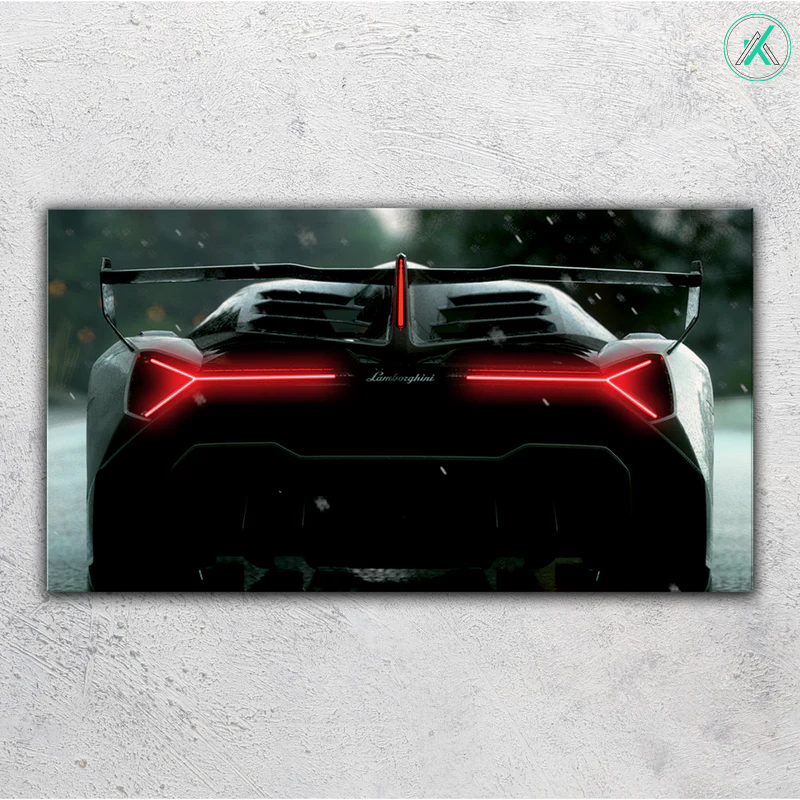 Lamborghini V6 - Neon Car Art