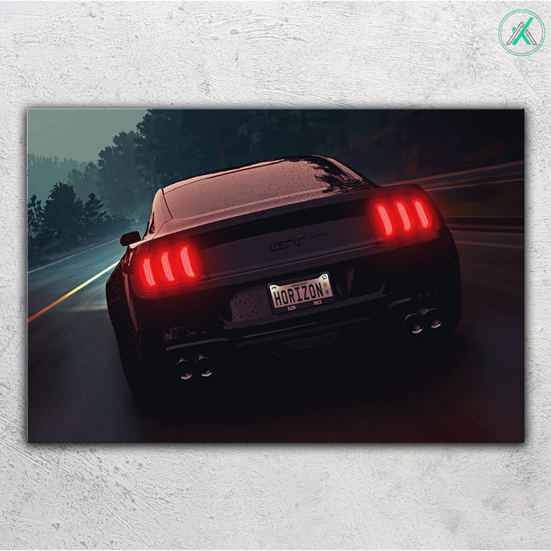 Mustang V3  - Neon Car Art