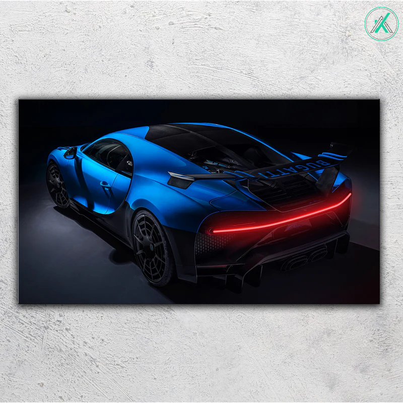 Bugatti V3 - Neon Car Art