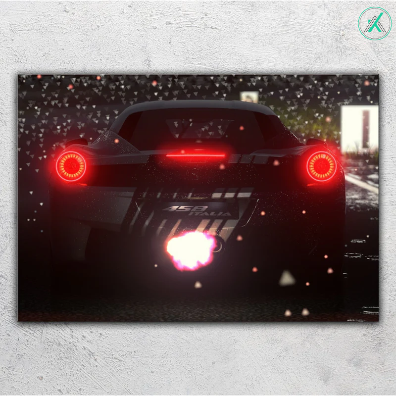 Nissan GTR V3  - Neon Car Art