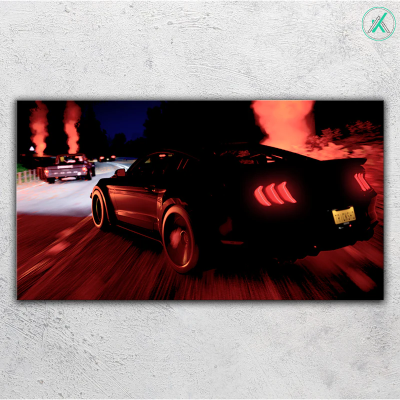 Mustang V1  - Neon Car Art