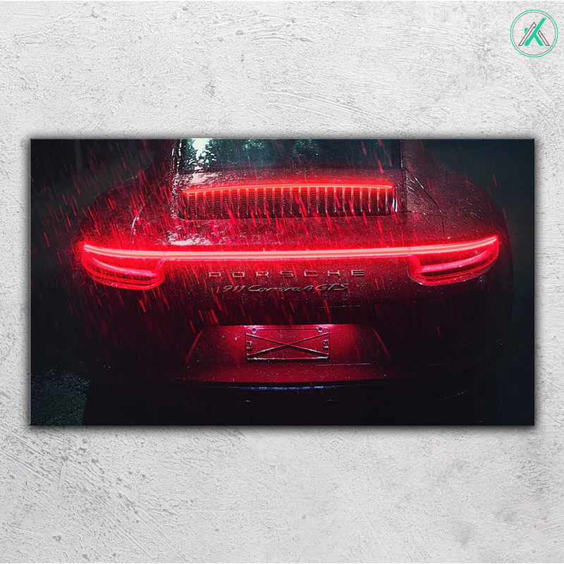 Porsche V1  - Neon Car Art