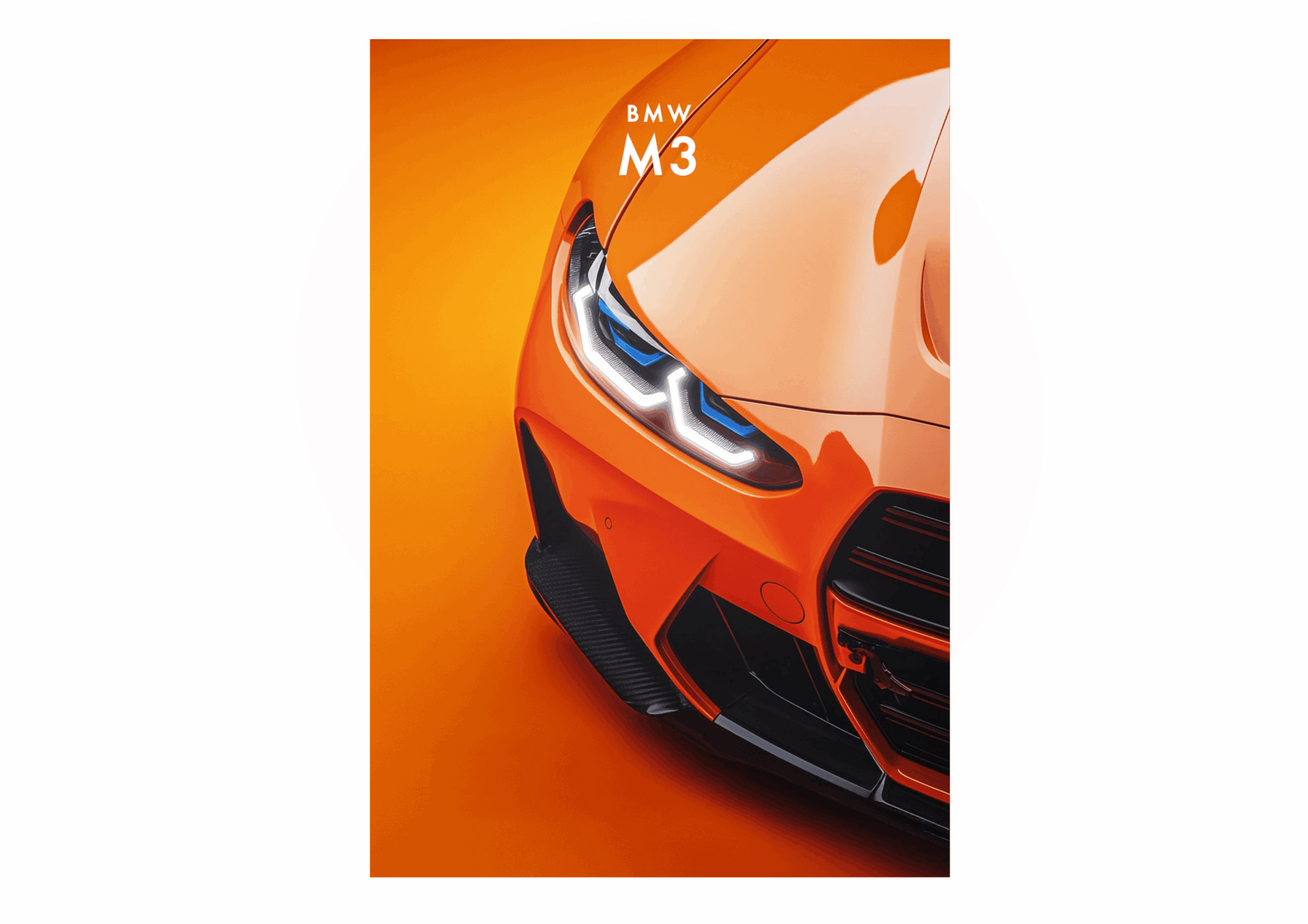 BMW M3 – Neon Car Art