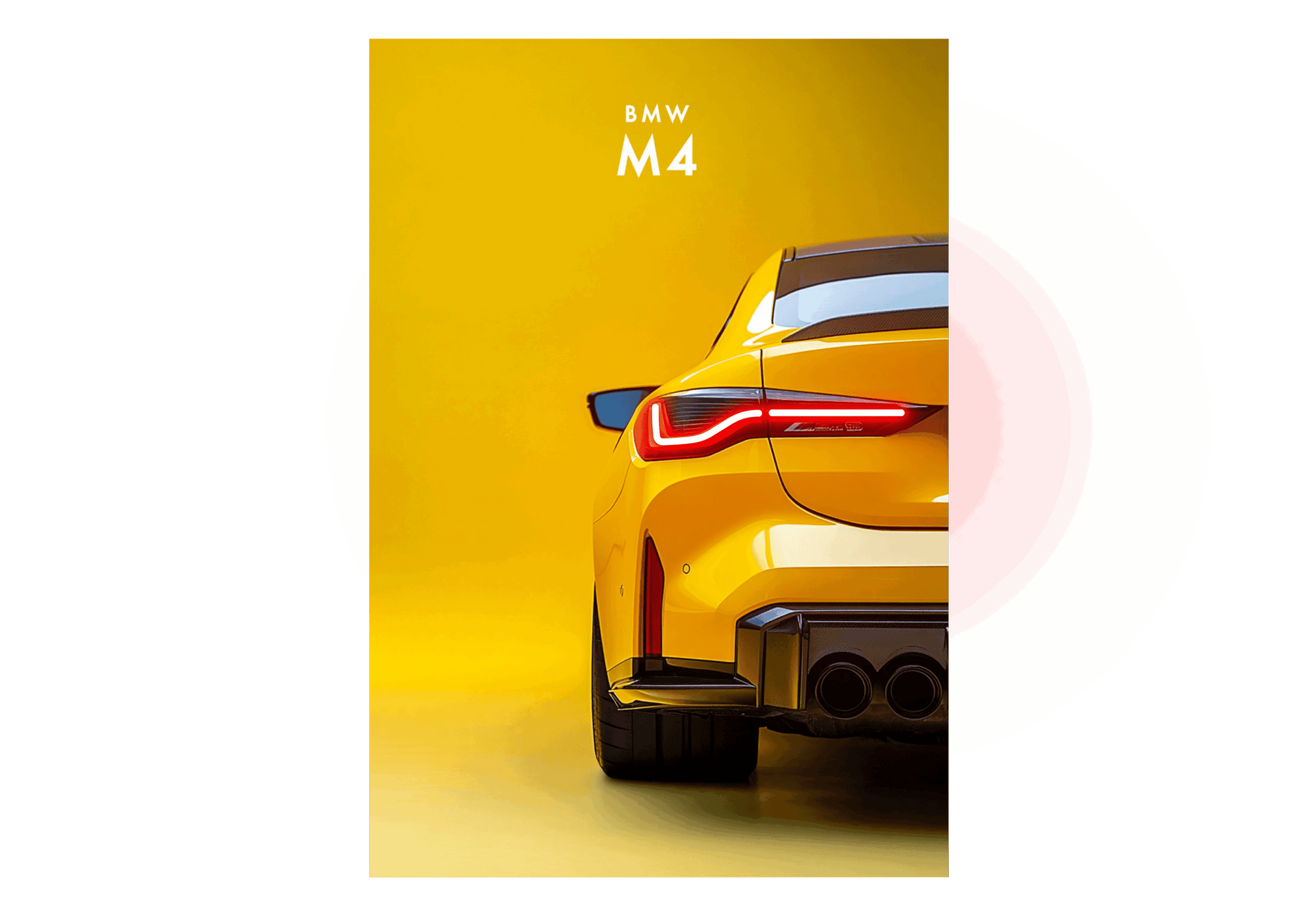 BMW M4 - Neon Car Art
