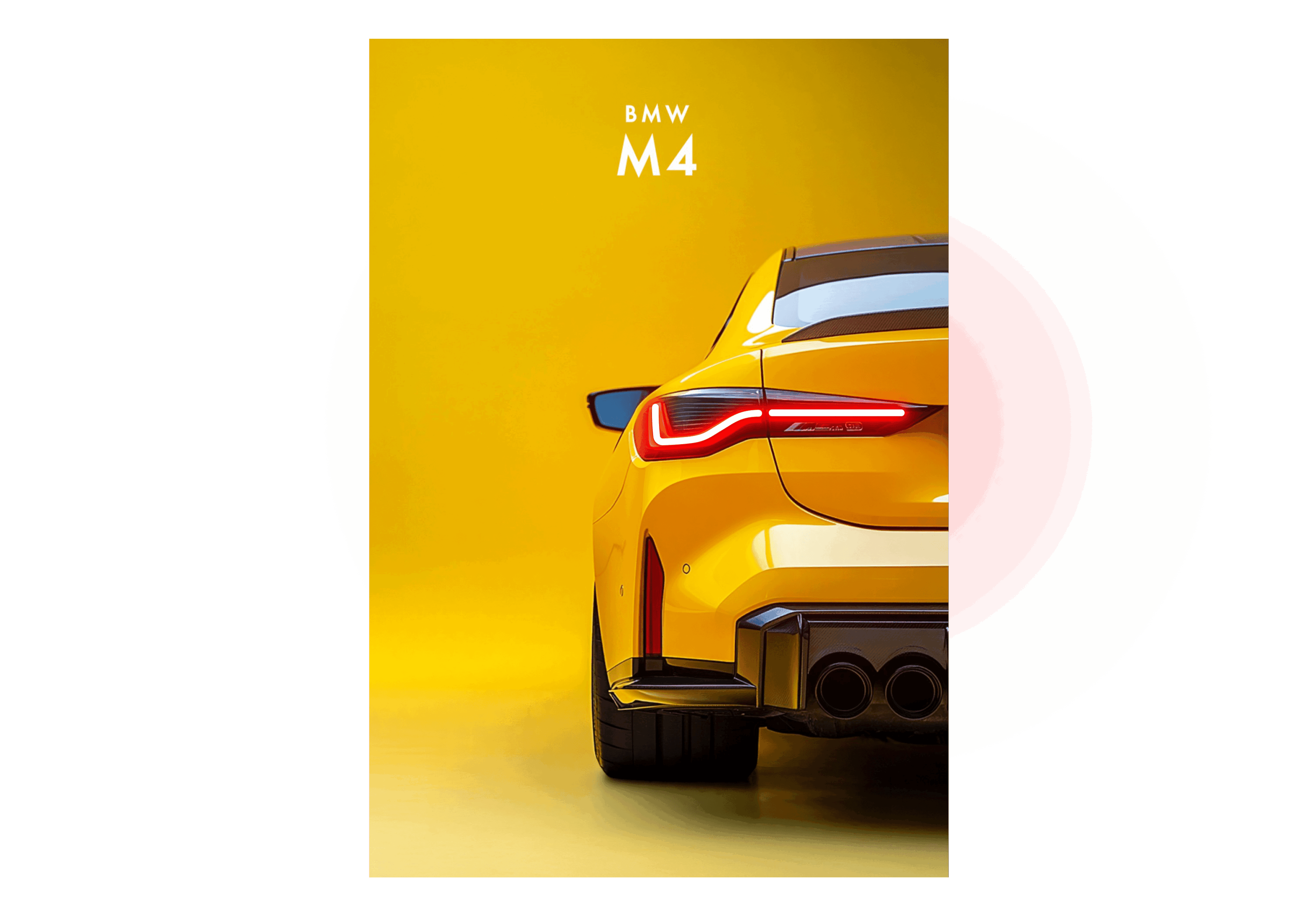 BMW M4 - Neon Car Art