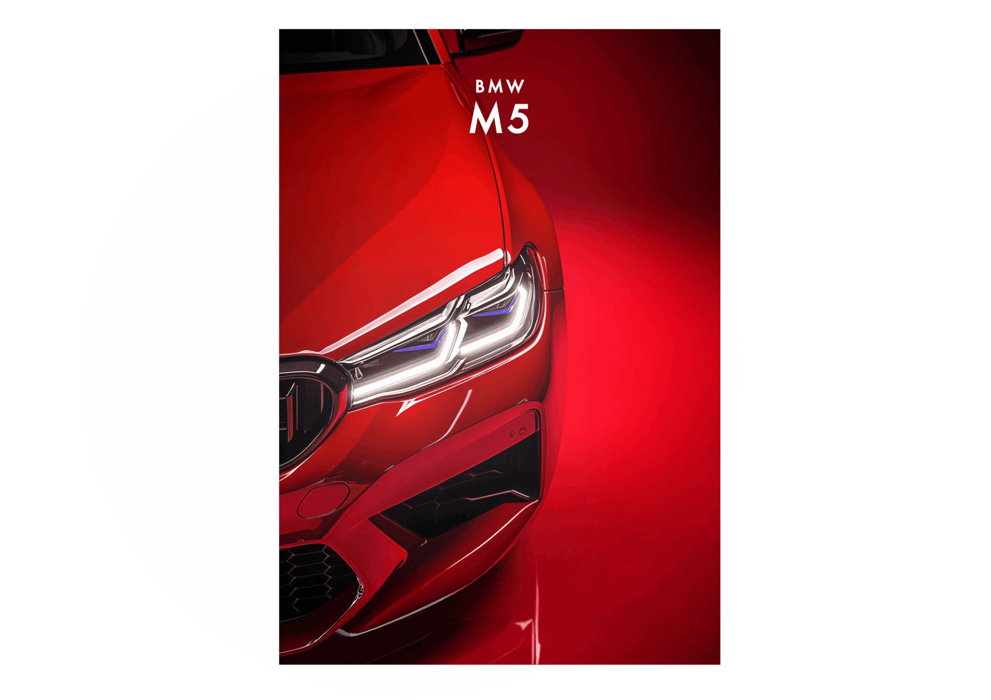 BMW M5 V3 – Neon Car Art