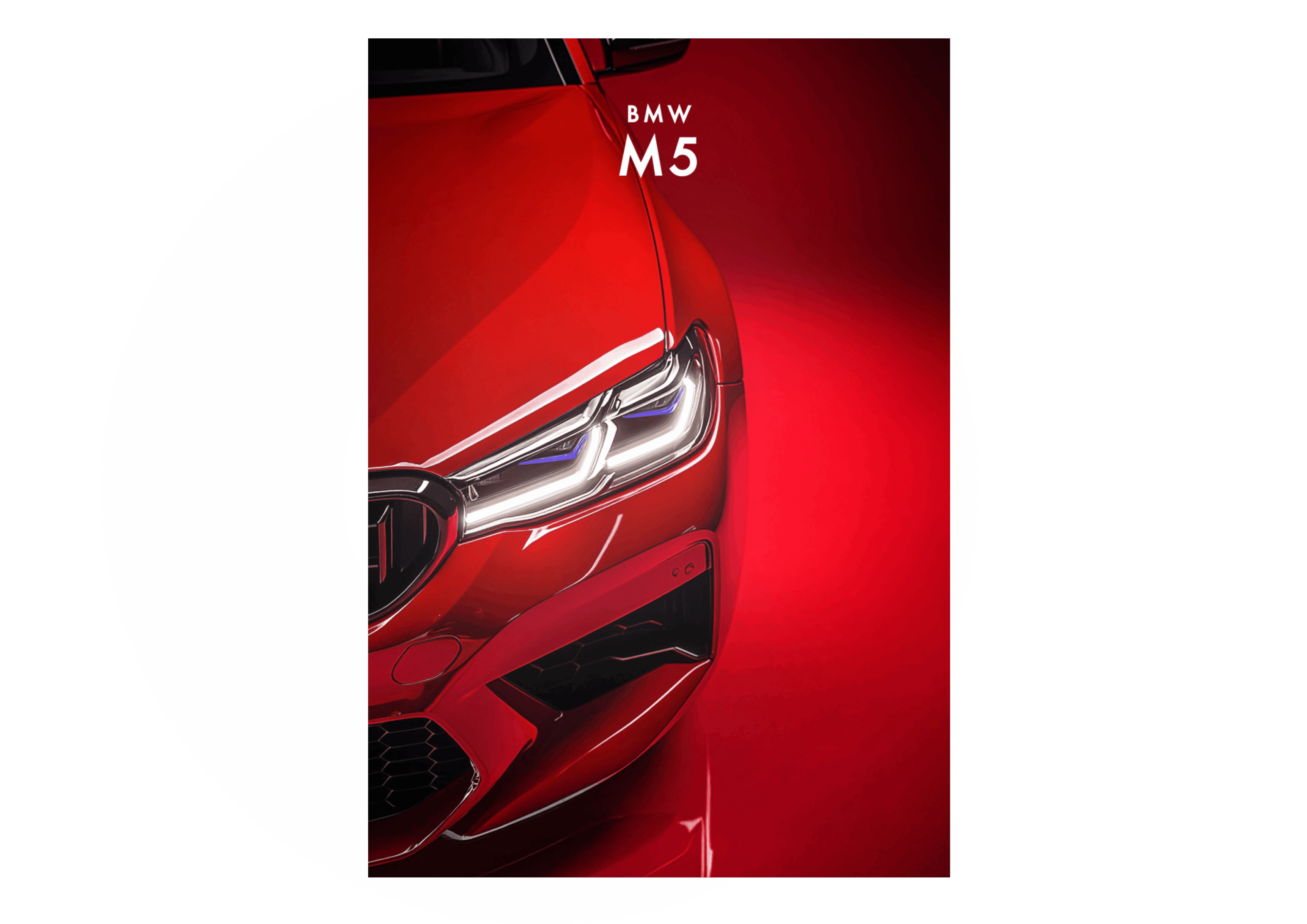 BMW M5 V3 – Neon Car Art